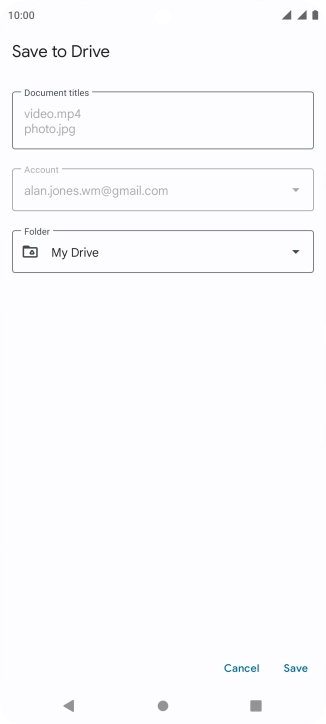 Press the field below 