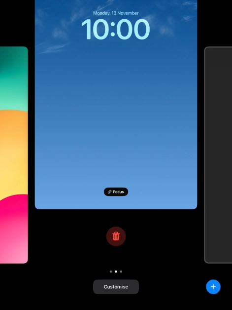 Press the delete icon. Press the delete icon.