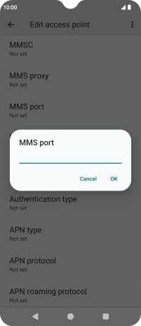 Key in 8799 and press OK.