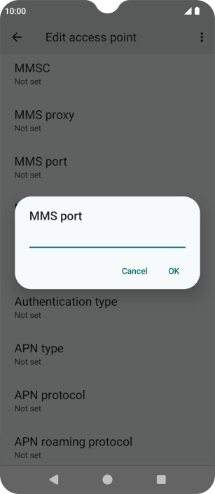 Key in 8799 and press OK.