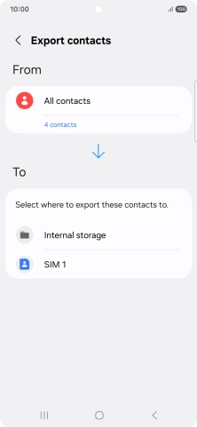 Press the name of the SIM.