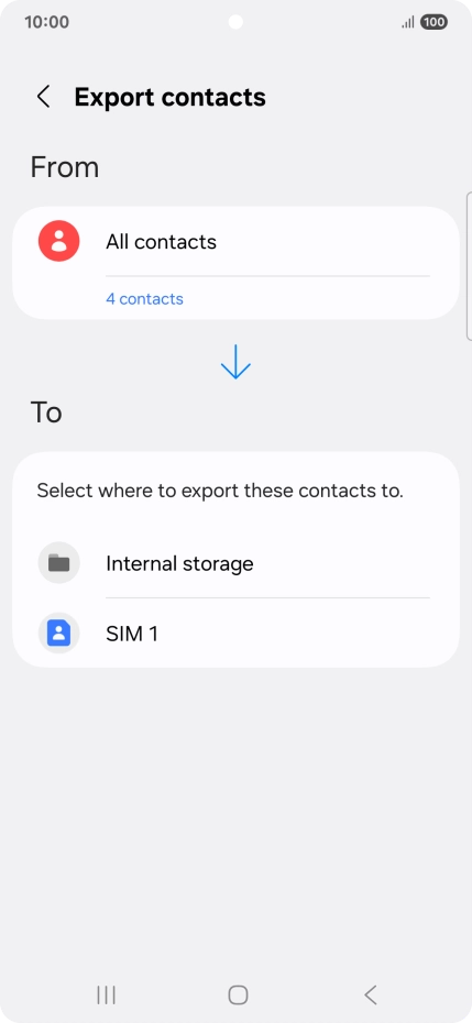Press the name of the SIM.
