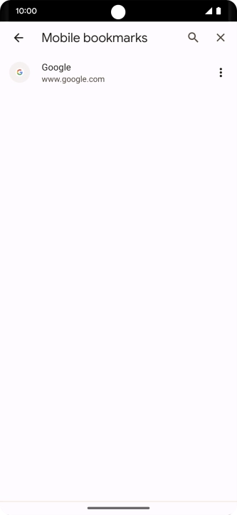 Press the required bookmark.