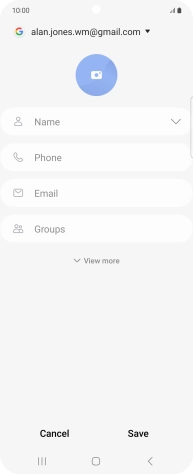 Press Name and key in the required name.