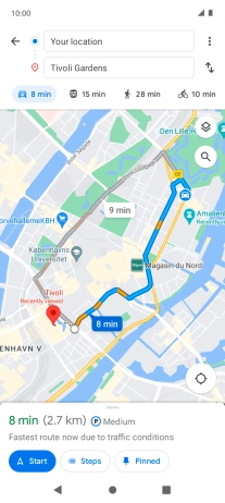 Press the required mode of transportation. Press the required mode of transportation.