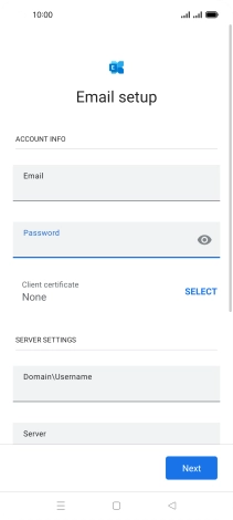 To turn on the function, press SELECT and follow the instructions on the screen to install the required certificate.