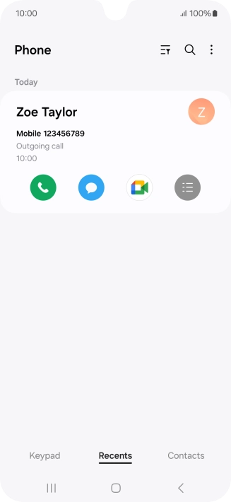 Press the menu icon.