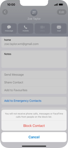 Press Block Contact.