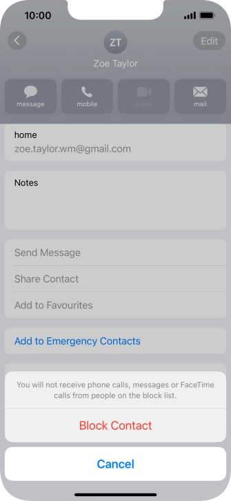 Press Block Contact.