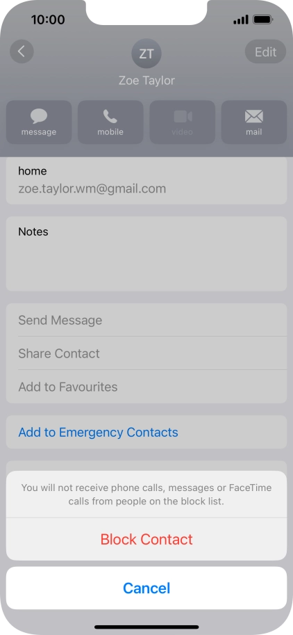 Press Block Contact.