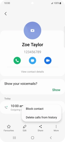 Press Block contact. Press Block contact.