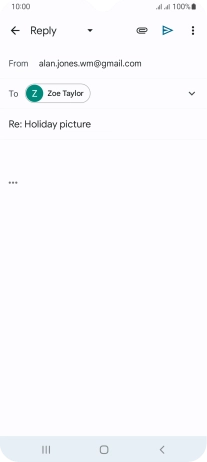 Press the text input field and key in the required text.