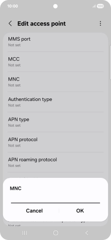 Key in 15 and press OK.
