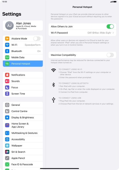 Slide your finger upwards starting from the bottom of the screen to return to the home screen.