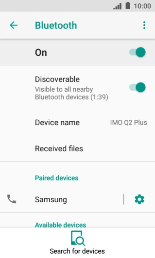 Press the Home key to return to the home screen.