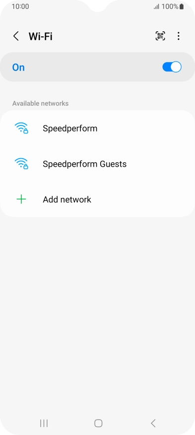 Press the required Wi-Fi network. Press the required Wi-Fi network.