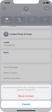 Press Block Contact.