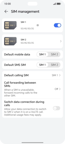 Press the indicator next to the required price plan to turn use of the price plan on or off.