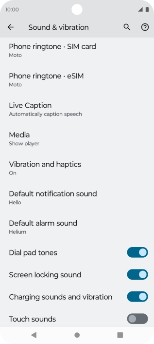 Press Phone ringtone SIM card.