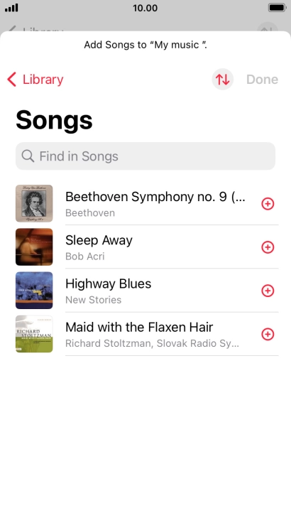Go to the required category and press the required audio file. Go to the required category and press the required audio file.