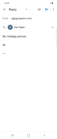 Press the send icon.