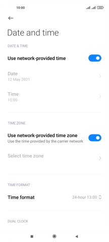 Press the Home key to return to the home screen.