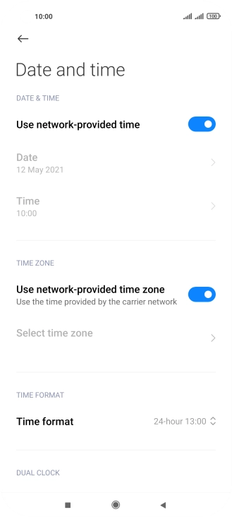 Press the Home key to return to the home screen.