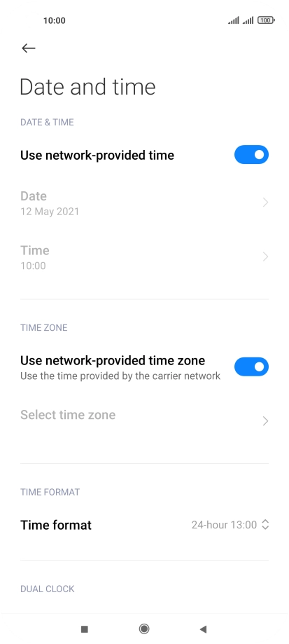 Press the Home key to return to the home screen.