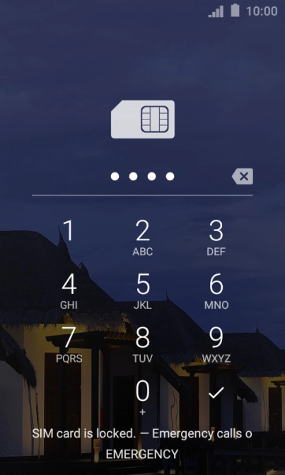 If you're asked to key in your PIN, do so and press the confirm icon.