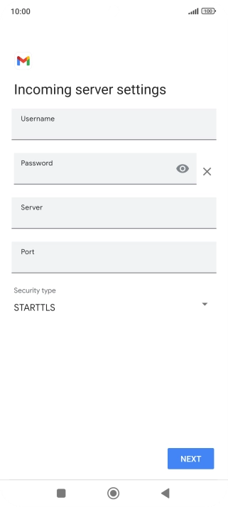 Press the field below 