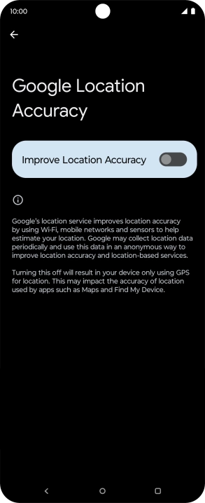 If you press the indicator next to 