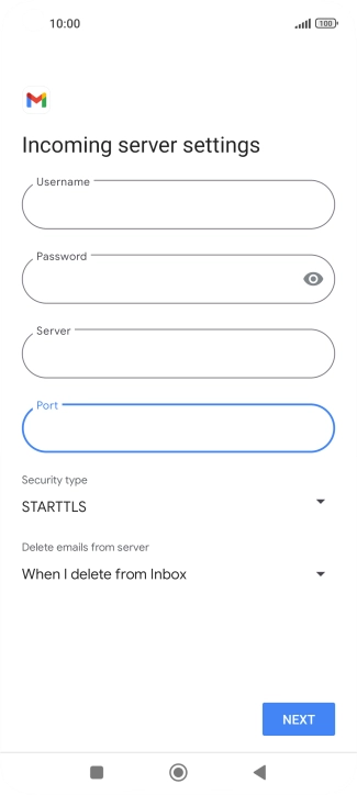 Press the drop down list below 