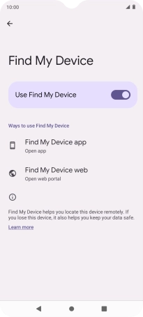Press the Home key to return to the home screen.