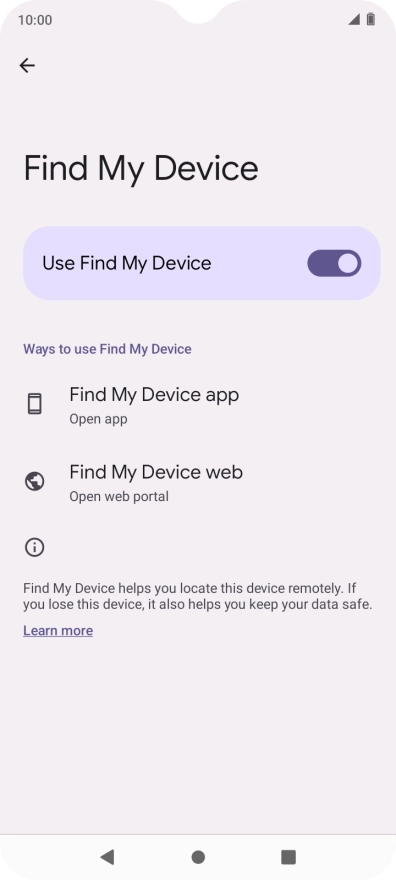 Press the Home key to return to the home screen.