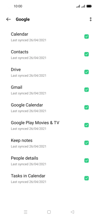 Press the Home key to return to the home screen.