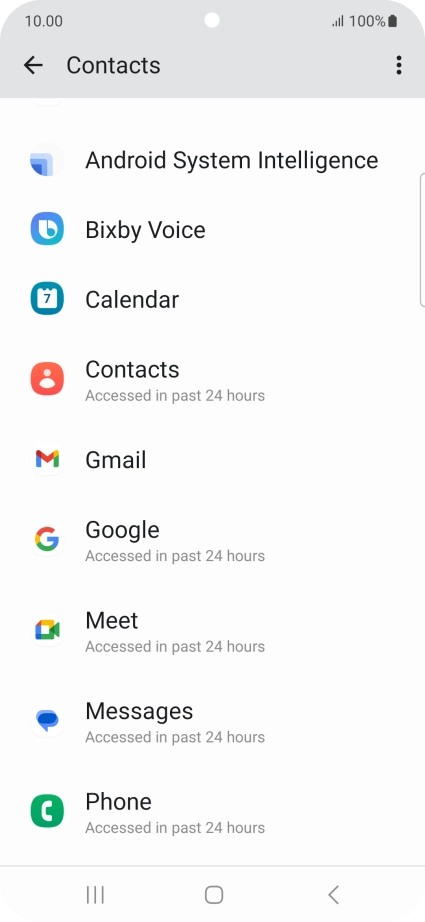 Press the required app.