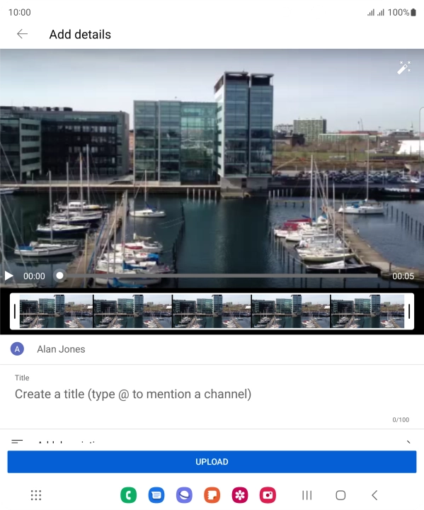 Press the field below 