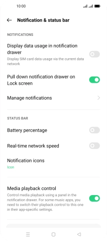 Press Manage notifications.