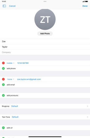 Press Done. Press Done.