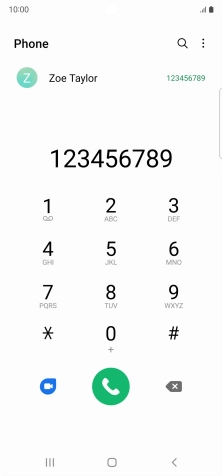 Key in the required number and press the call icon.