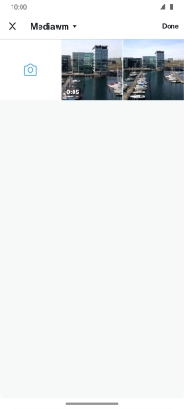 Press the required picture or video clip.