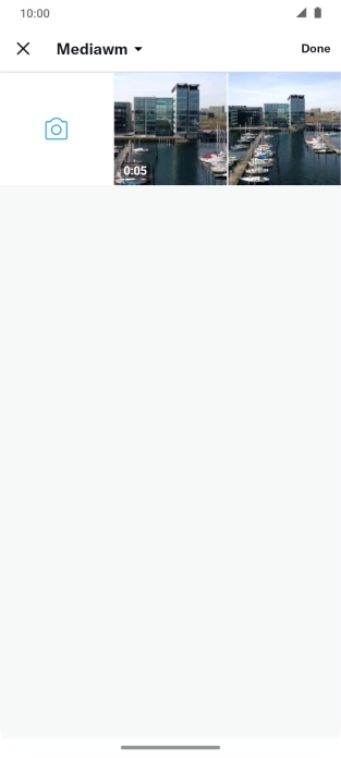 Press the required picture or video clip.