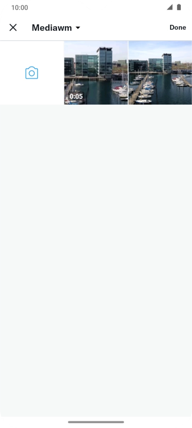 Press the required picture or video clip.