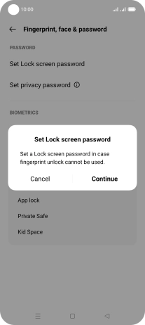 Press Continue. Press Continue.