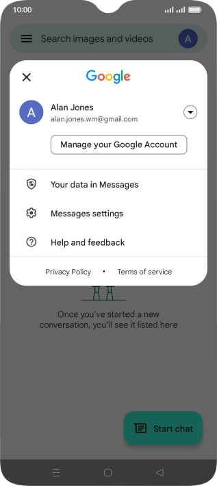 Press Messages settings.