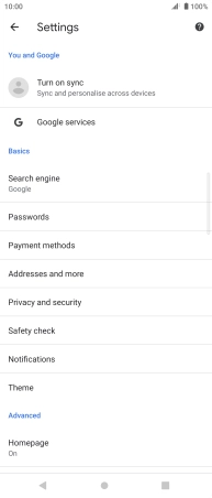 Press Privacy and security. Press Privacy and security.