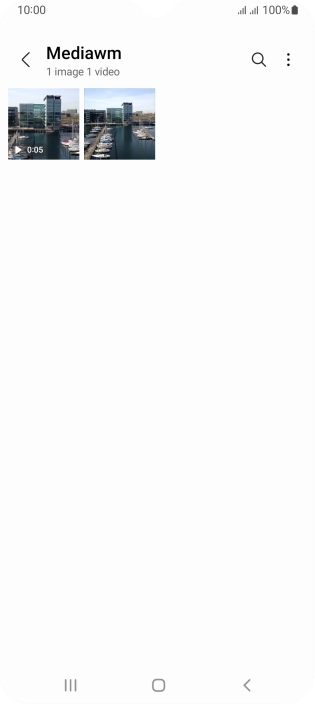 Press and hold the required picture or video clip.