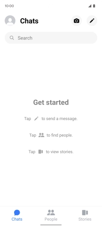 Press the new message icon.