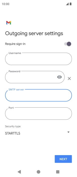 Press the field below 