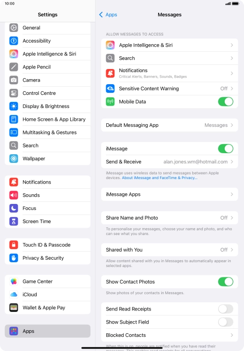 Slide your finger upwards starting from the bottom of the screen to return to the home screen.